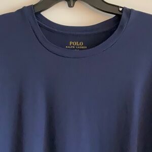 Polo Ralph Lauren Navy blue w white logo classic fit tshirt Large - Performance?